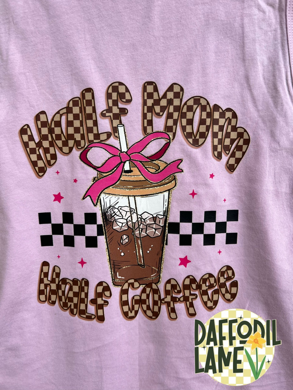 Half Mama Half Coffee Tank Top
