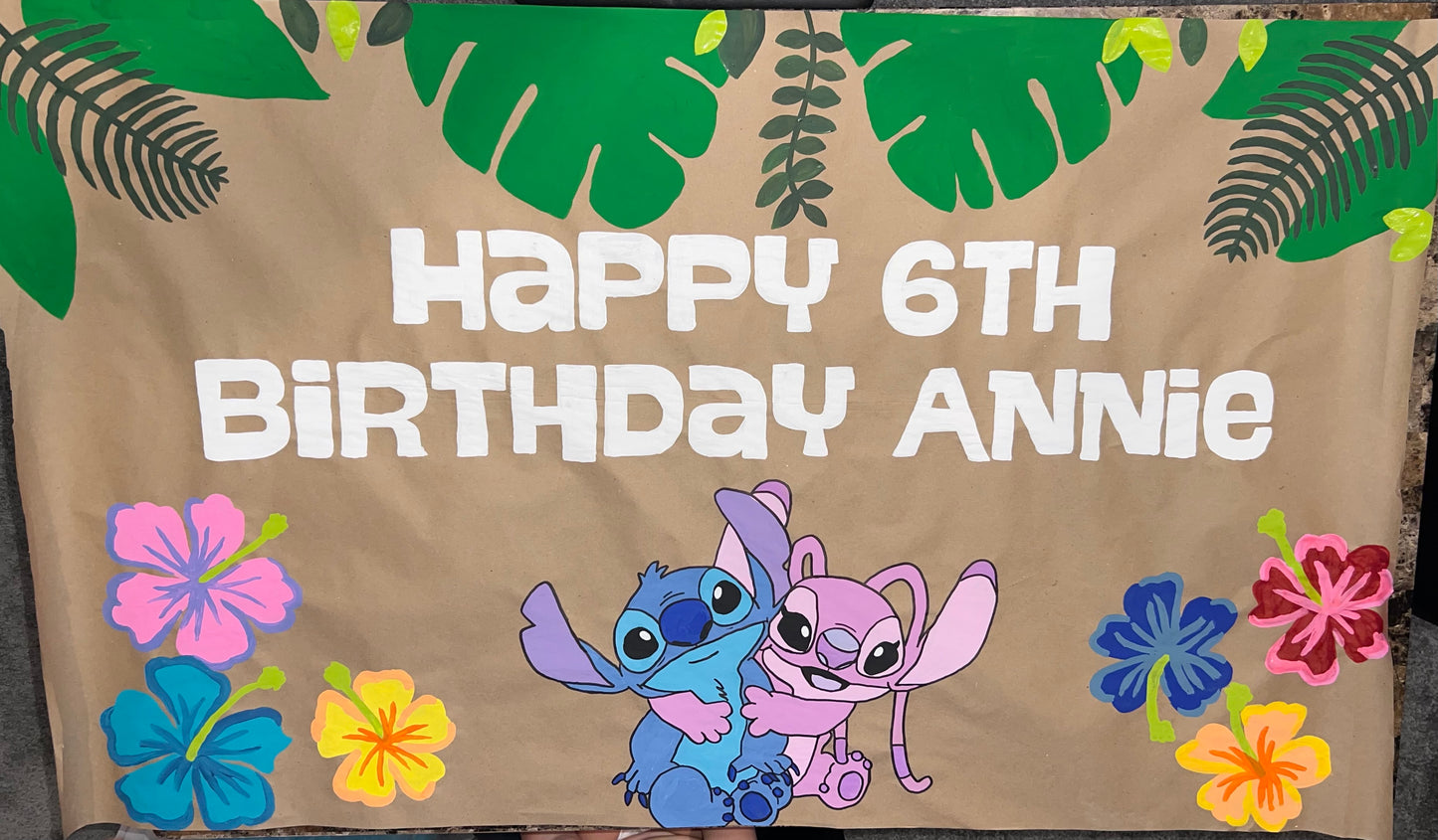 Custom Hand Painted Banner