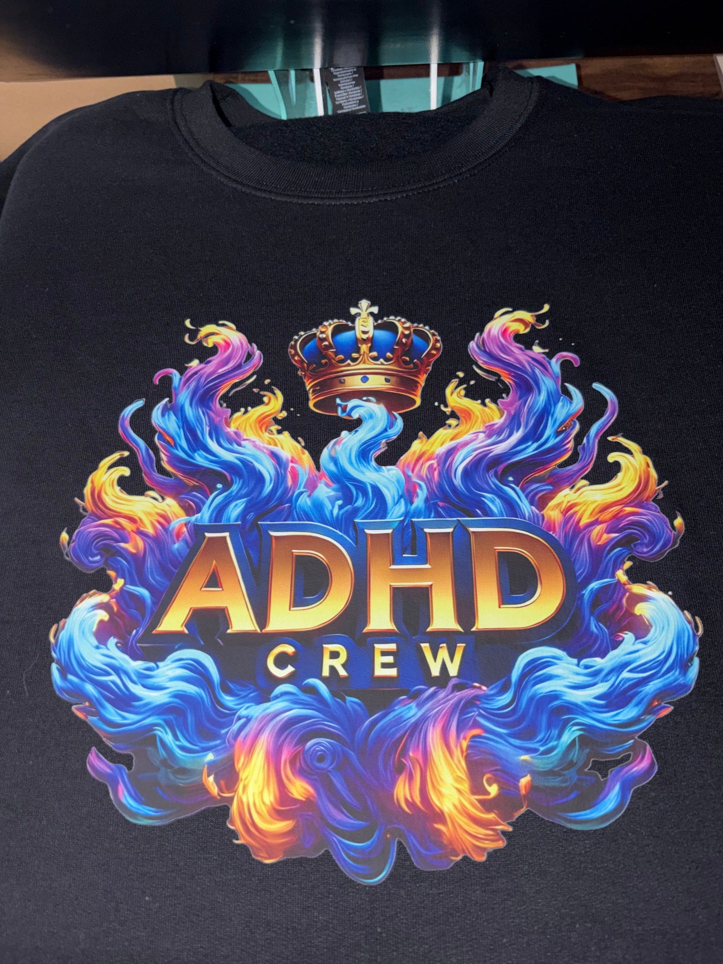 ADHD Crew Crown Sweatshirt