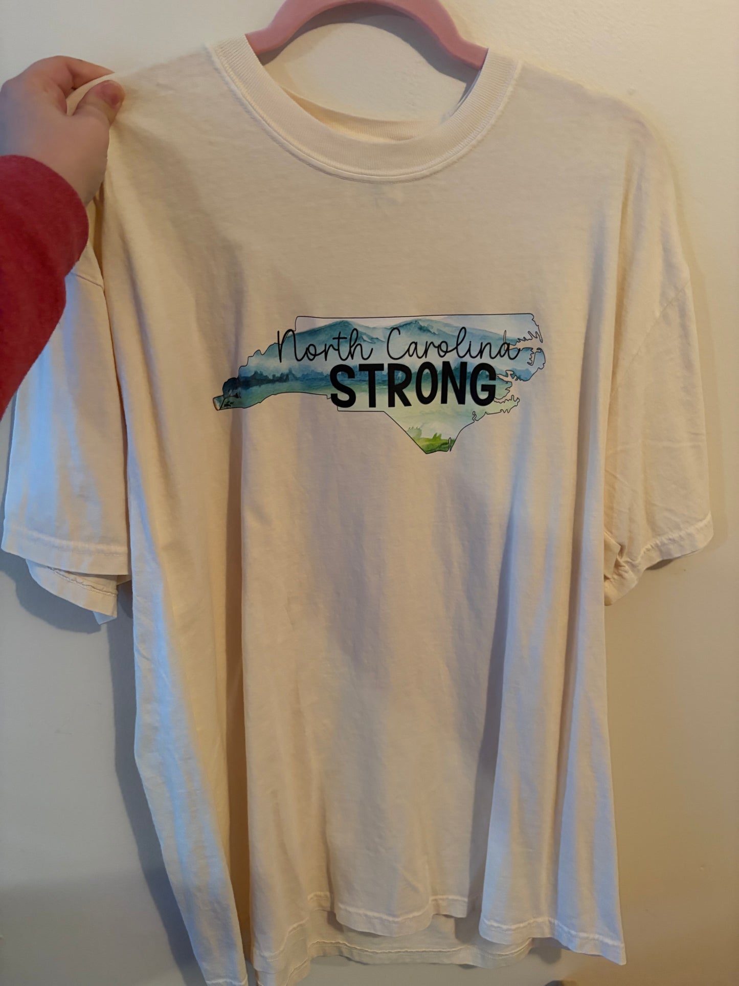 North Carolina Strong Comfort Colors Ivory T-Shirt XL