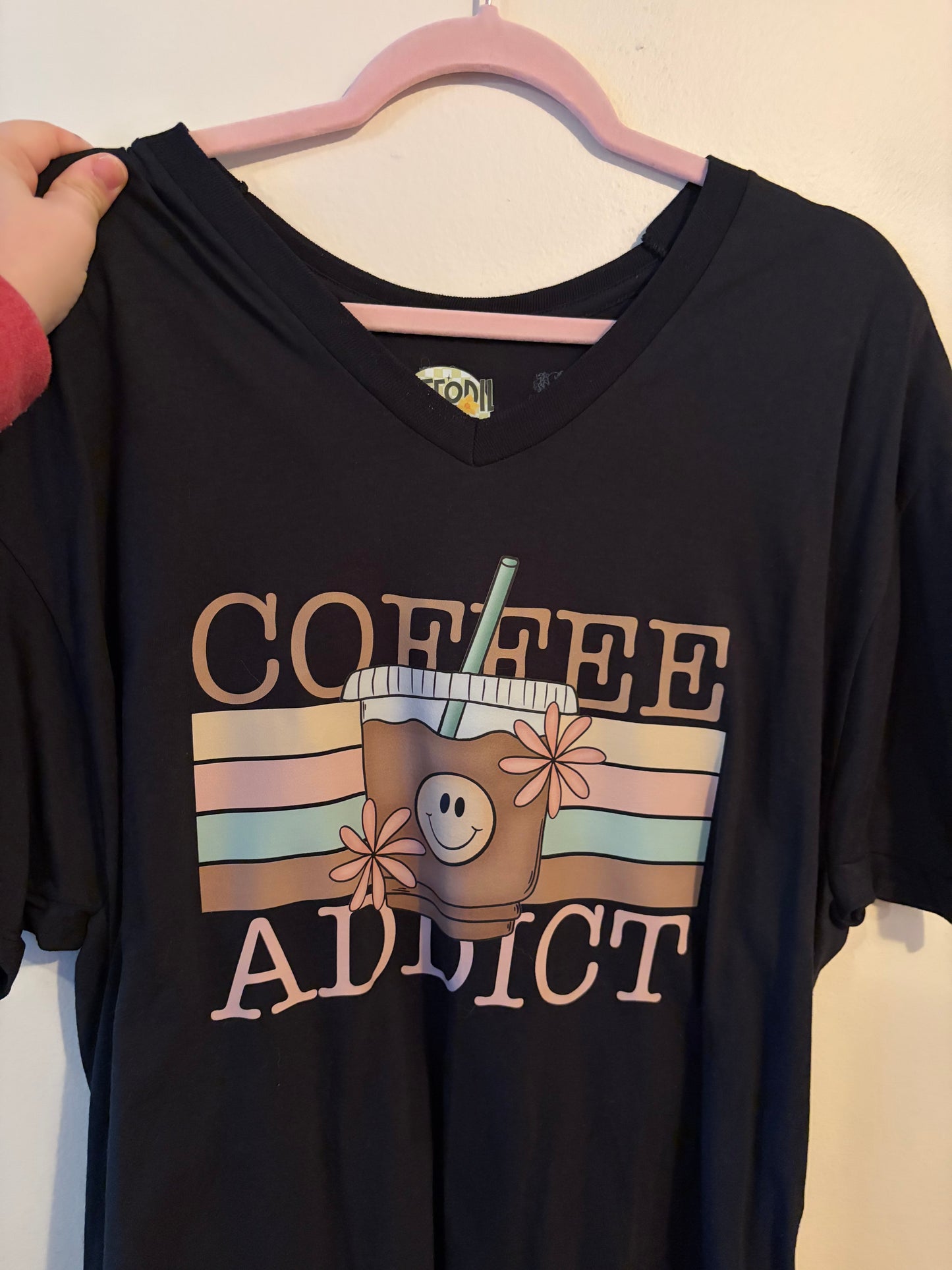 Coffee Addict V-Neck XL