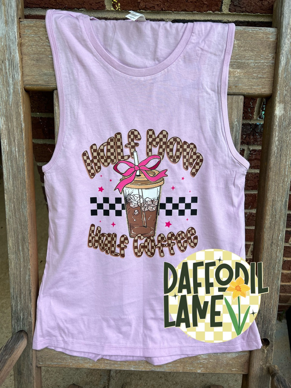 Half Mama Half Coffee Tank Top