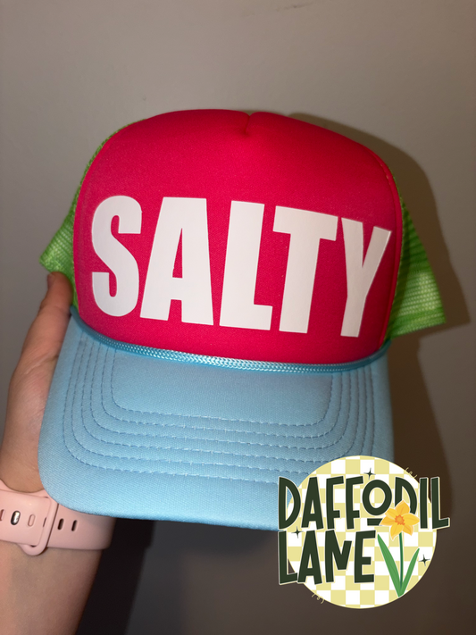 Salty Neon Tri-Color Trucker Hat