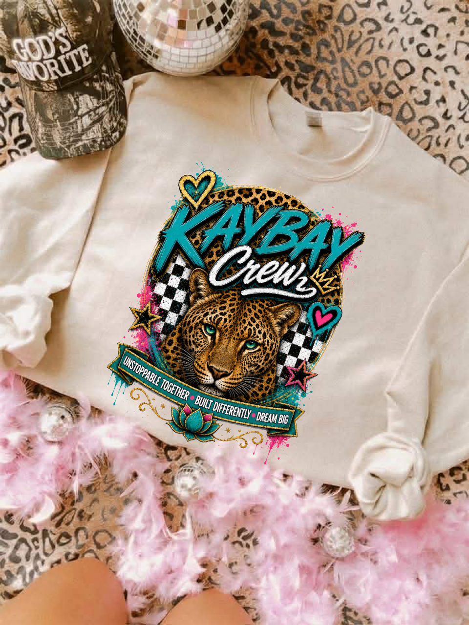 KayBay Crew Leopard Sweatshirt