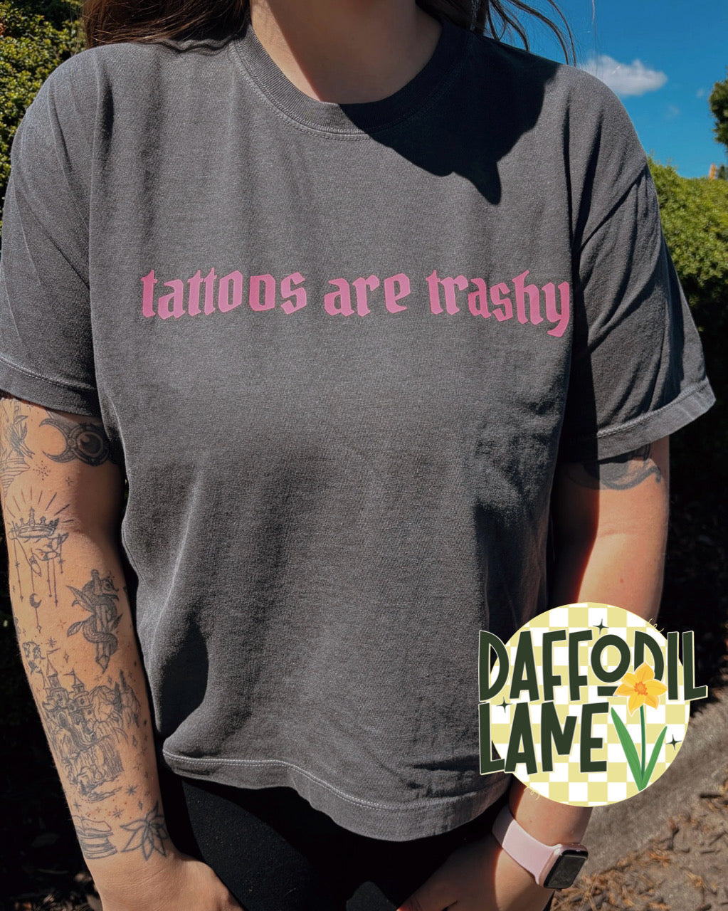 Tattoos are Trashy Comfort Colors Boxy Tee