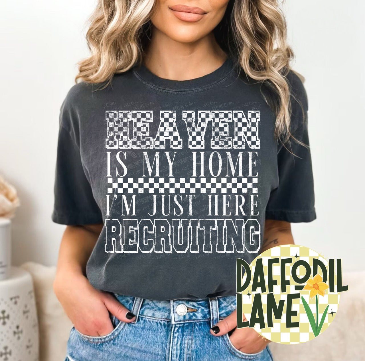 Heaven is My Home I’m Just Here Recruiting T-Shirt