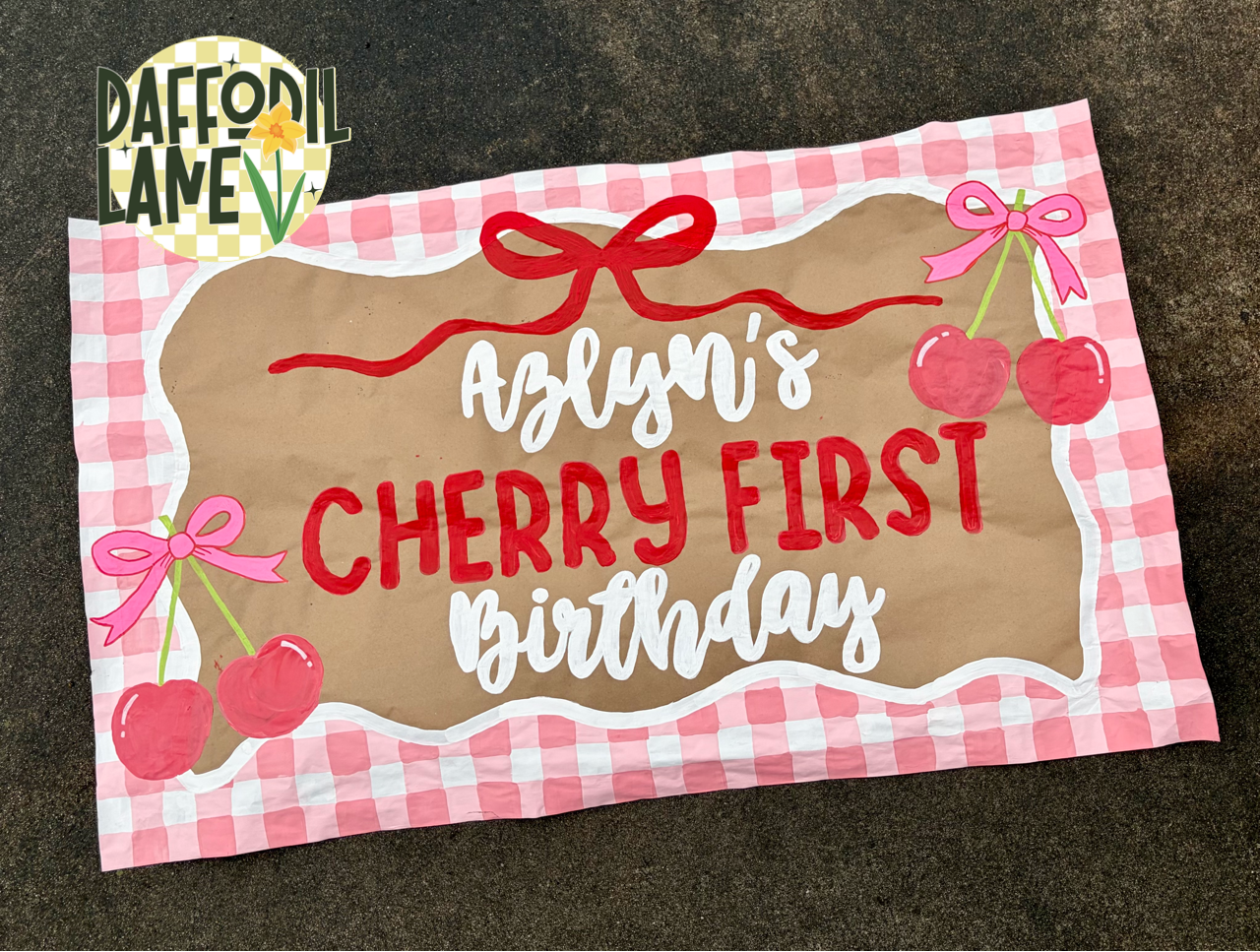 Custom Hand Painted Banner