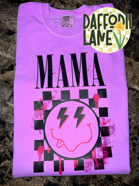 Neon Mama Smiley T-Shirt