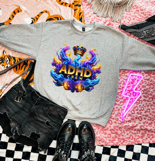 ADHD Crew Crown Sweatshirt