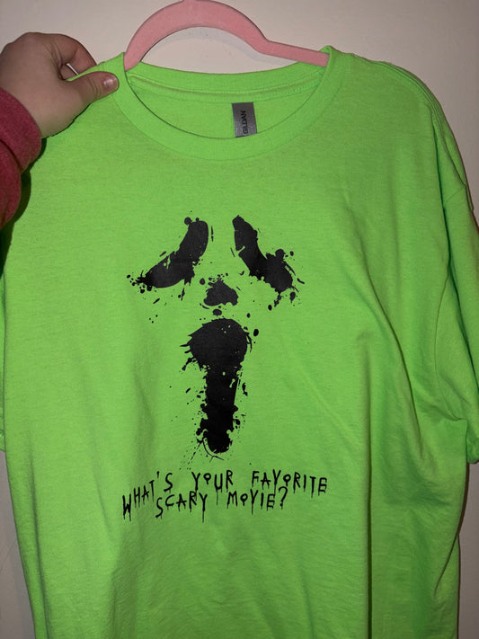 What’s Your Favorite Scary Movie T-Shirt Large